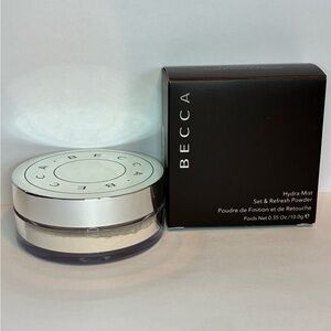 BECCA Hydra-Mist Set & Refresh Powder DISCONTINUED Full Size 0.35 oz NIB Sealed